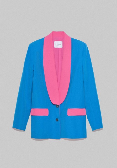 Picture of Single -breasted jacket Fenicopter pink cobalt blue
