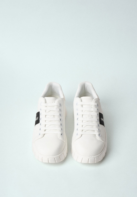 Sneakers New Addict In Ecopelle Bianco