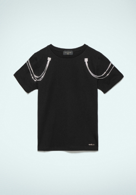 T Shirt In Jersey Nero
