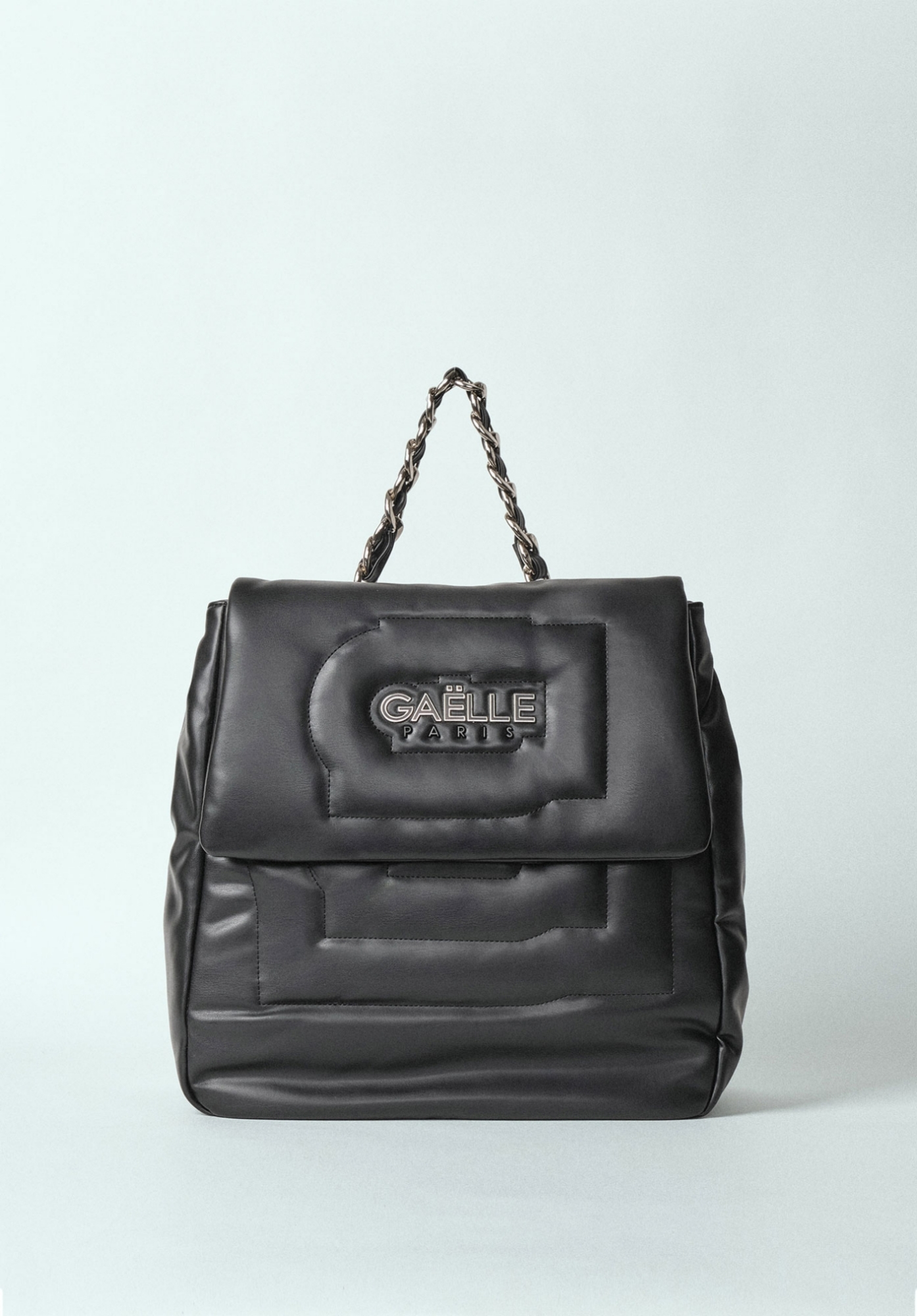 Maxi Backpack In Ecopelle Nero
