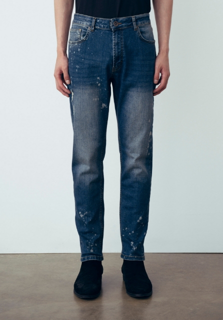 Jeans Slim In Denim Blu