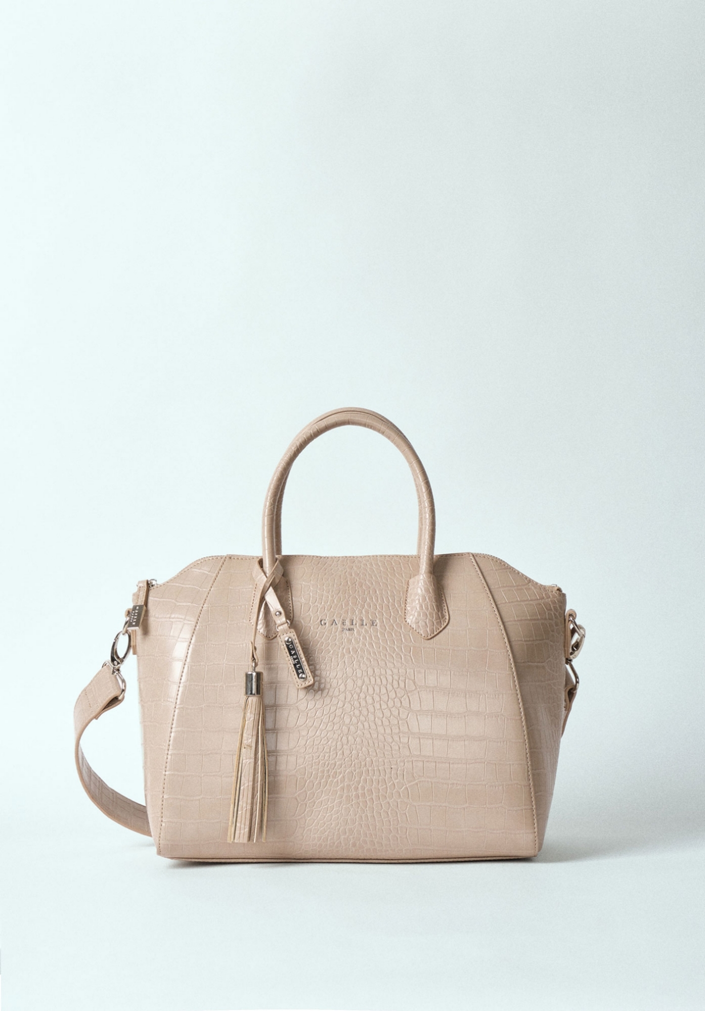 Maxi Duffle In Ecopelle Cocco Beige