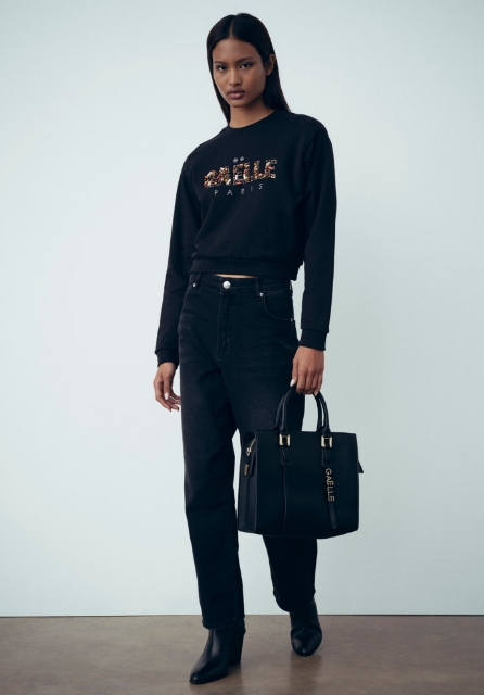 Picture of Regular Shopper In faux leather Black
