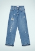 Jeans Slouchy In Denim Blu