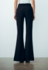 PANTALONE SVASATO CON SPACCO IN CADY