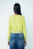 CARDIGAN CROPPED IN MAGLIERIA CON RICAMO