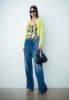 CARDIGAN CROPPED IN MAGLIERIA CON RICAMO