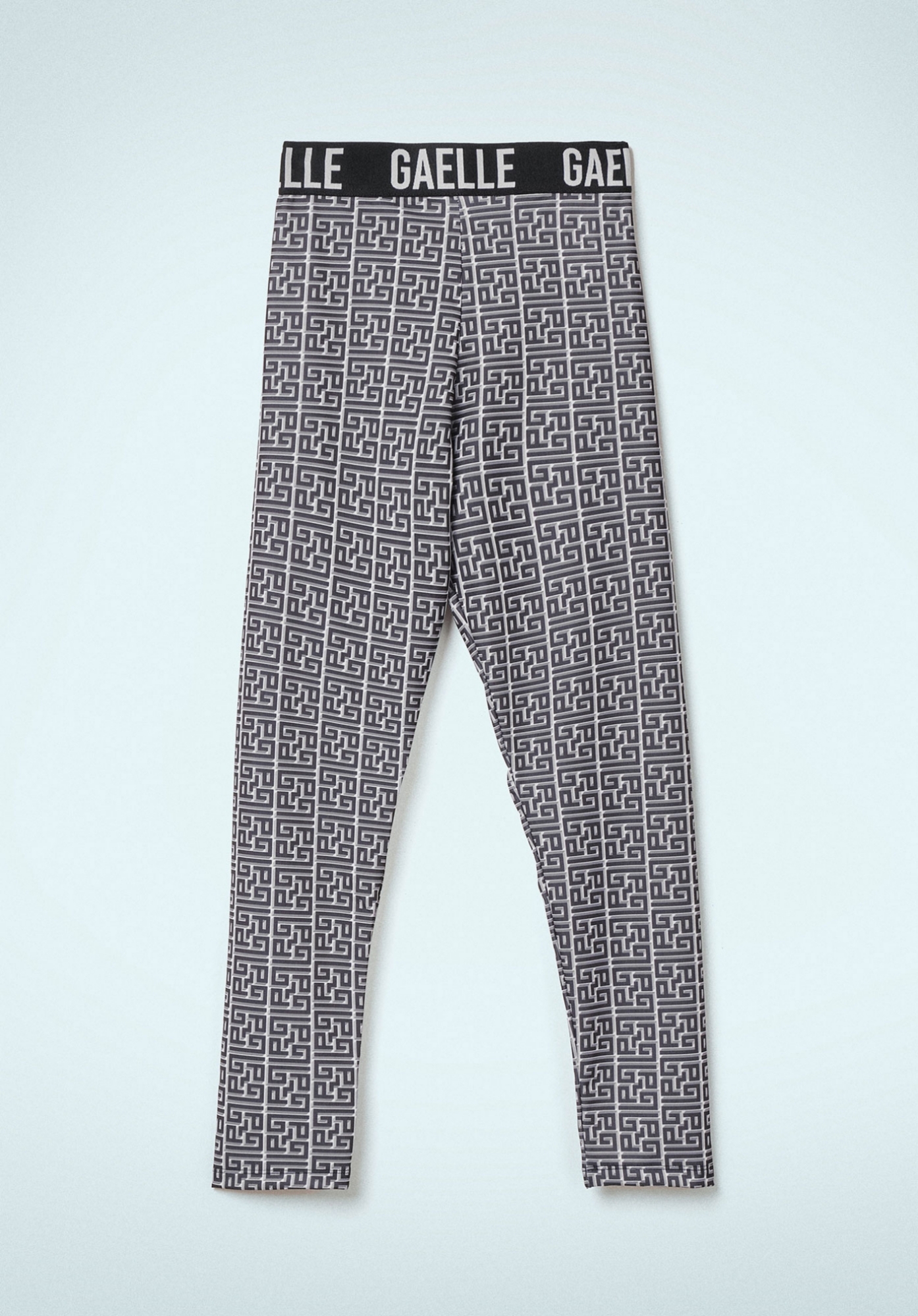 LEGGINGS ALLOVER CON ELASTICO LOGATO IN VITA