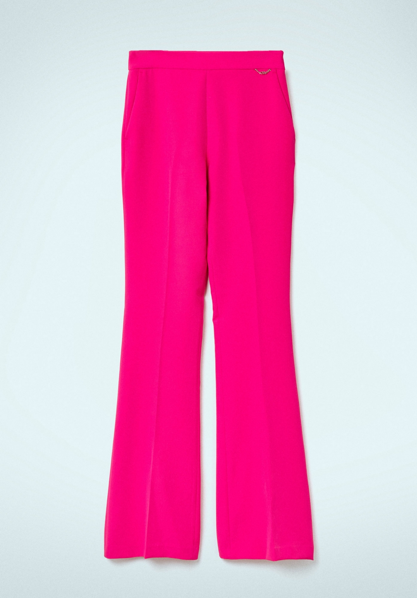 PANTALONE IN CADY DRITTO CON CINTURINO E TASCHE ALLA FRANCESE