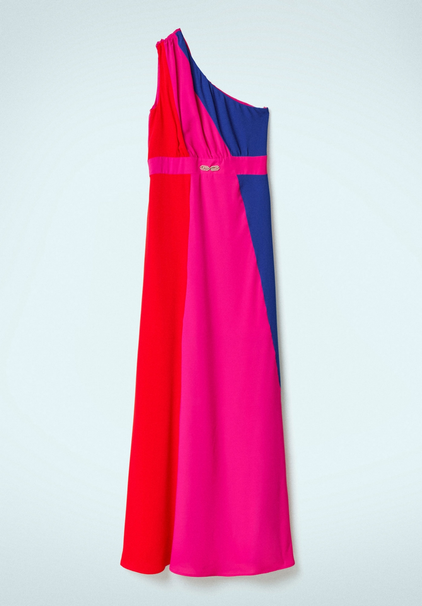 ABITO LUNGO MONOSPALLA IN CREPE