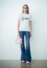 T-SHIRT IN JERSEY MEZZA MANICA CON RICAMO