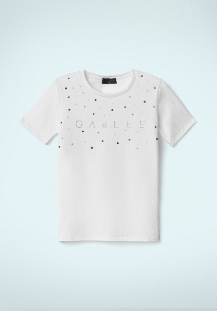 T-Shirt Paricollo Bianco