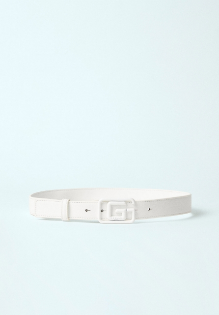 Mini Belt Maxi G Bianco