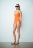 Monokini Bretelline In Lycra Arancione