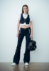 Gilet Slim In Denim Blu