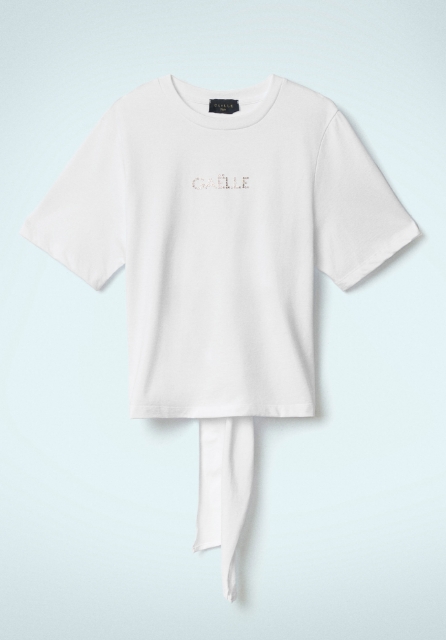 T-Shirt Mezza Manica Paricollo Bianco