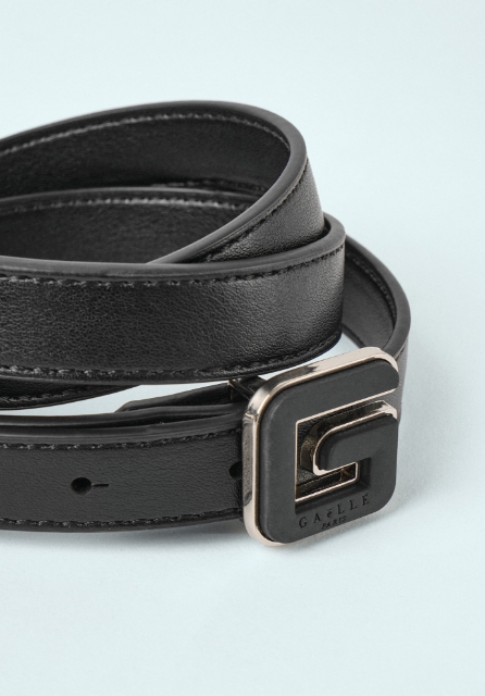Mini Belt Fibbia G Nero Argento