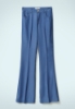 Pantalone Flare In Denim Blu