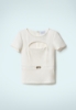 Top A Mezza Manica Off White