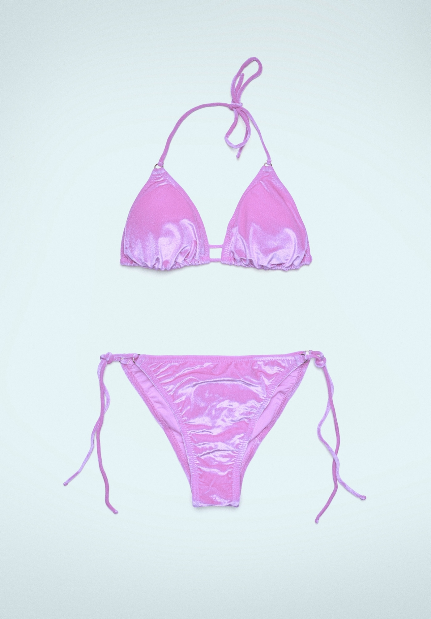 Bikini Triangolo In Ciniglia Lilla