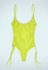 Monokini Bretelline In Lycra Giallo