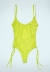 Monokini Bretelline In Lycra Giallo