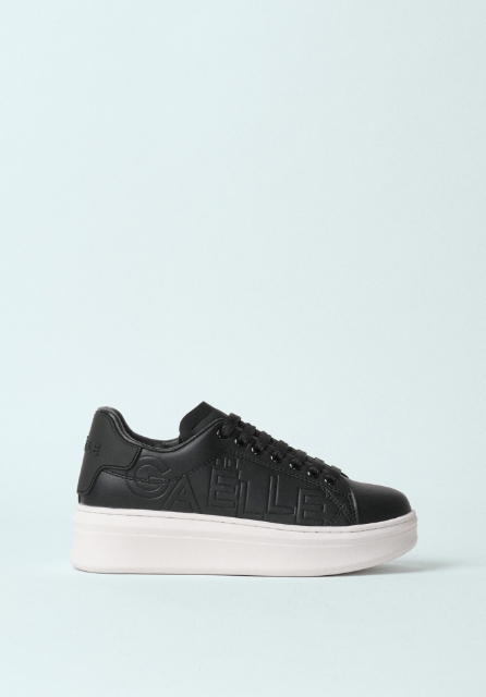 SNEAKERS ADDICT TALLONE CON PATCH RUBBER E STAMPA LOGO EMBOSSED