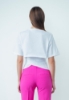T-Shirt Mezza Manica Paricollo Bianco