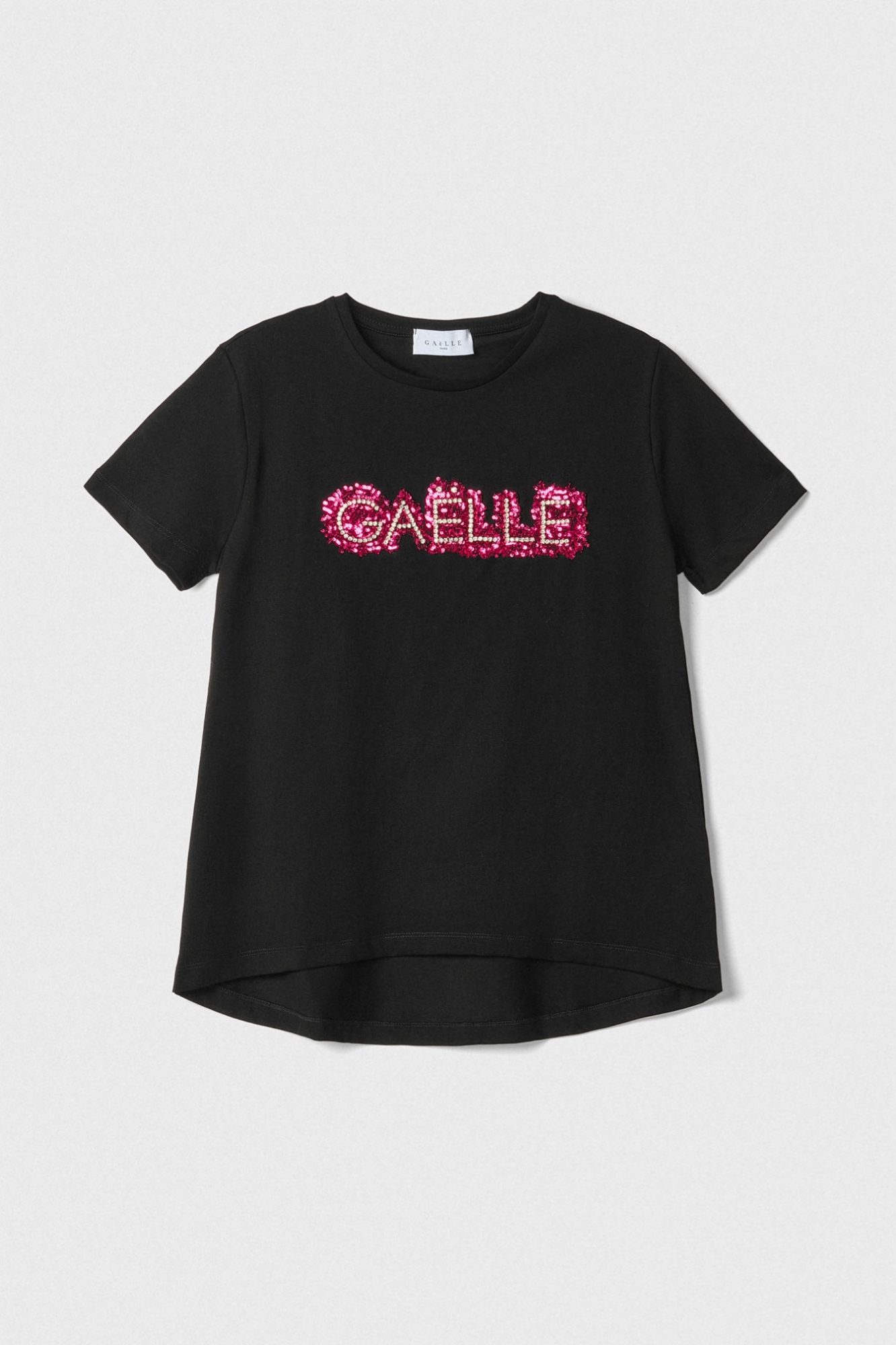 T-Shirt Mezza Manica In Jersey Nero