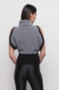 Gilet Collo Alto Grigio