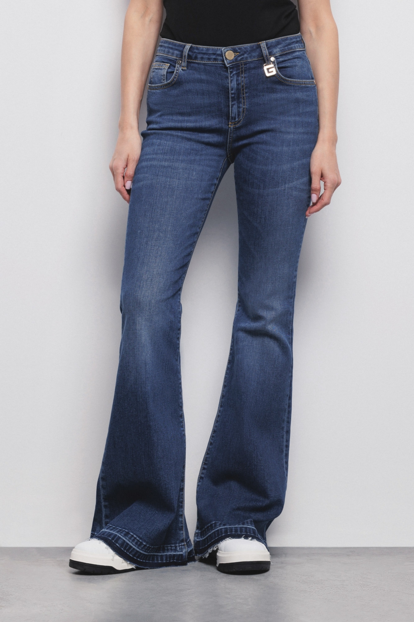 Denim Flared Jeans Blue GAABW01114 MTFI0002 GEN BL01 AI24 GAABW GA PRAI