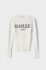 Pullover Con Logo Boucler Off White