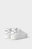 Sneakers Addict In Action Leather Bianco