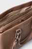 Maxi Shopper Con Tracolla Logata Jaquard Cammello