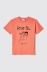 T-shirt in jersey paricollo • Arancione melone
