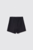 Short in cady con pinces sul davanti • Nero