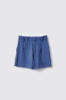 Short con piegoni e tasche nel fianco e boxer elastico • Blue