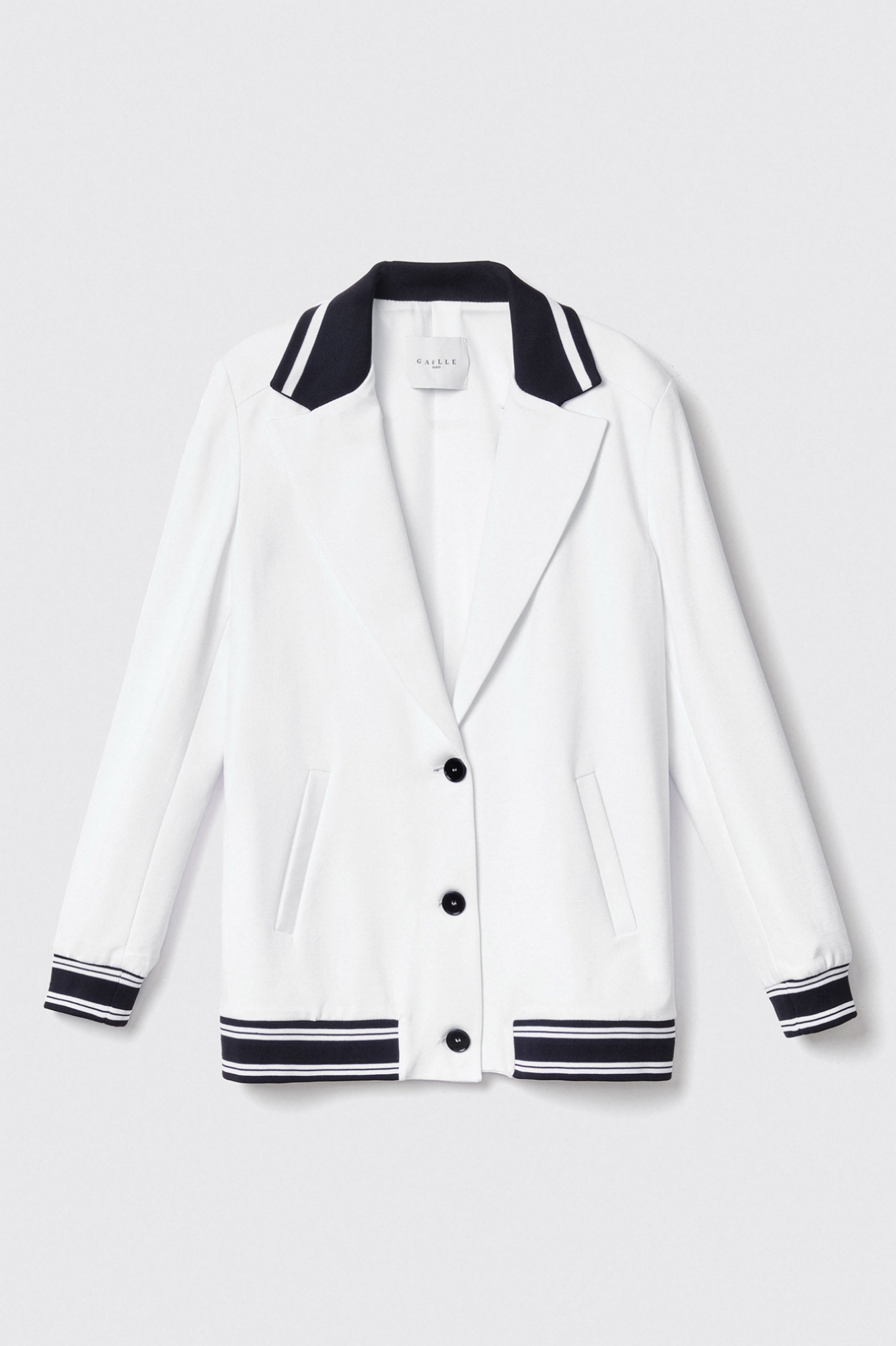 Giacca monopetto sportiva • Bianco
