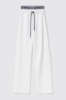 Pantalone con elastico logato • Bianco