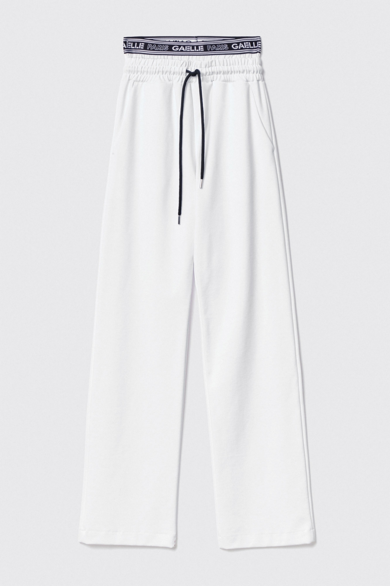 Pantalone con elastico logato • Bianco