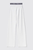 Pantalone con elastico logato • Bianco