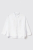 Camicia con inserto in macramè sul retro • Bianco