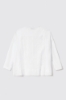 Camicia con inserto in macramè sul retro • Bianco