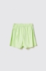 Short con elastici in popeline bastonetto • Lime