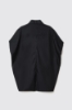 Camicia over smanicata in popeline • Nero