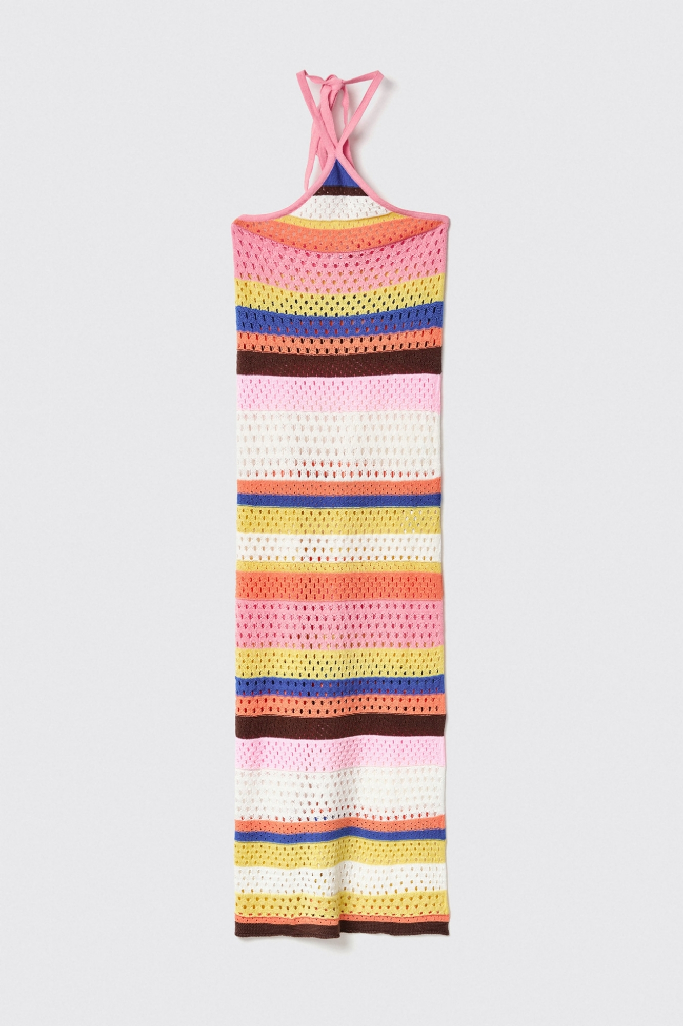 Abito a righe multicolor • Multicolor rosa