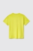 T shirt in jersey paricollo con stampa • Lime