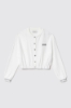 Bomber manica lunga • Bianco