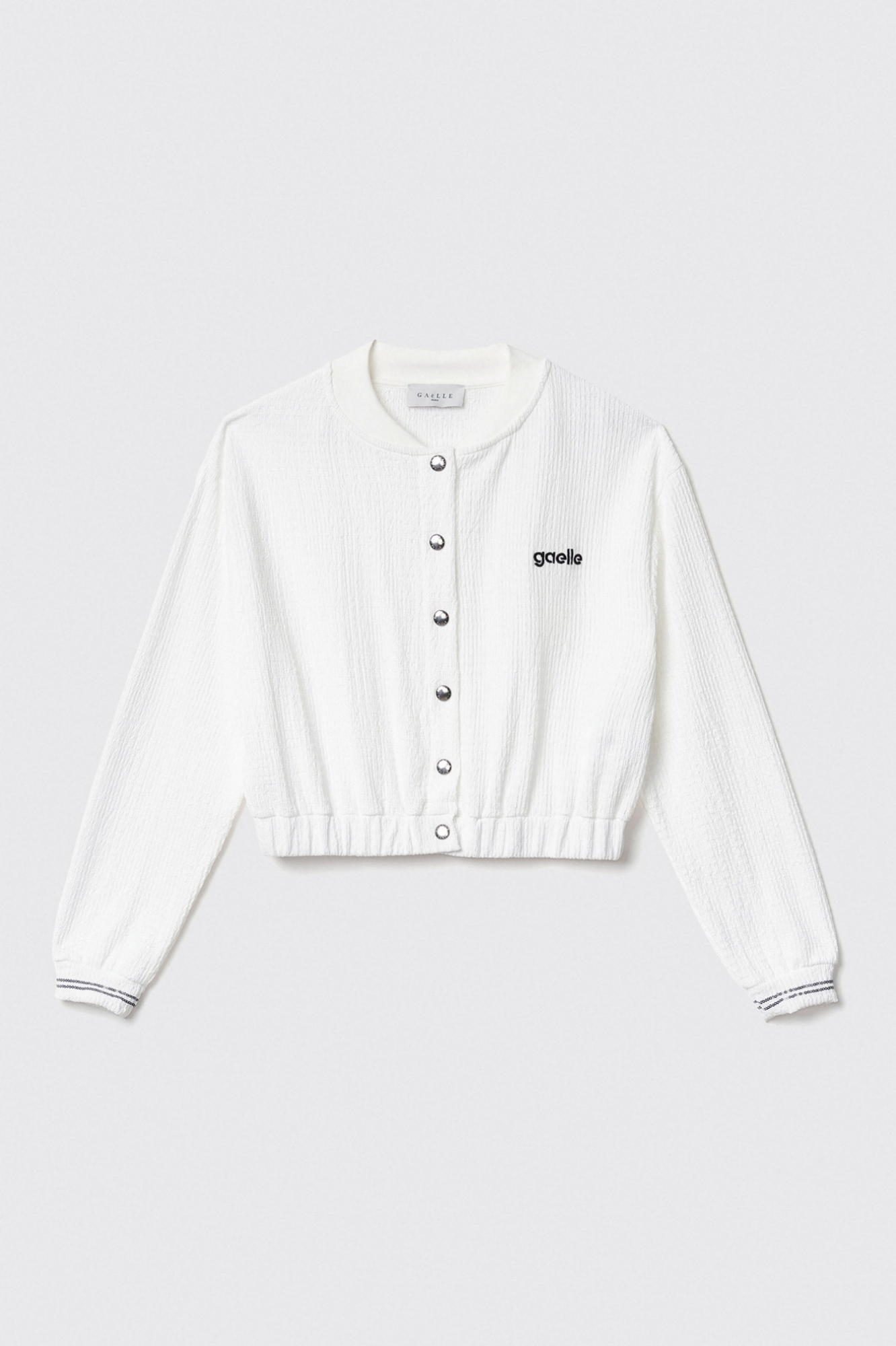 Bomber manica lunga • Bianco