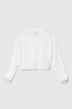 Bomber manica lunga • Bianco